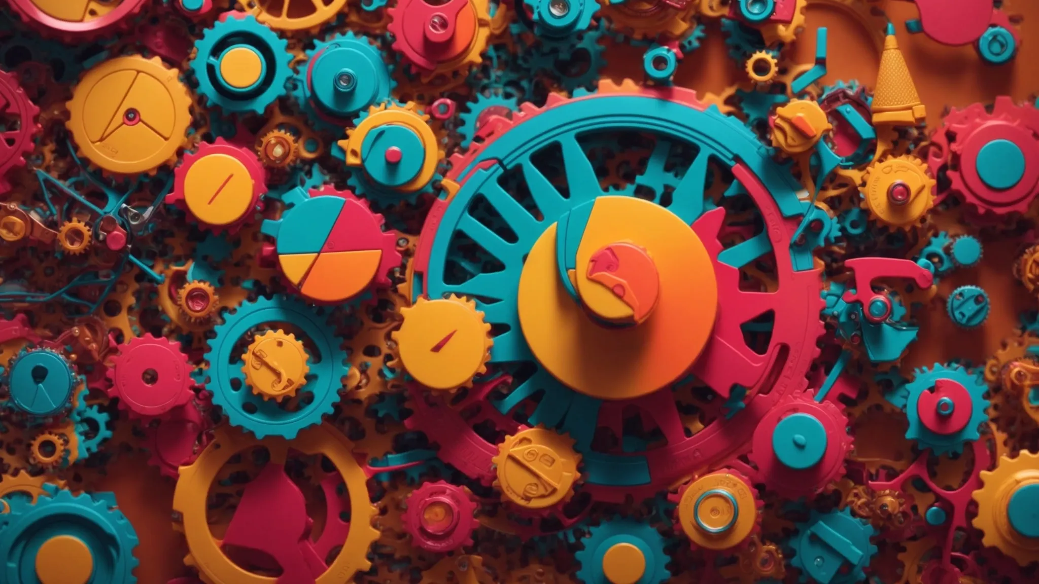 a vibrant, illustrated scene depicting a variety of dynamic social media icons interconnected by colorful gears and digital tools, symbolizing enhanced user engagement and automated interaction, set against a bright, engaging backdrop.